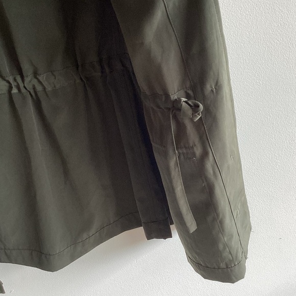 Chico’s Military Utility Jacket Green Size 2 (8/10) - Picture 4 of 8